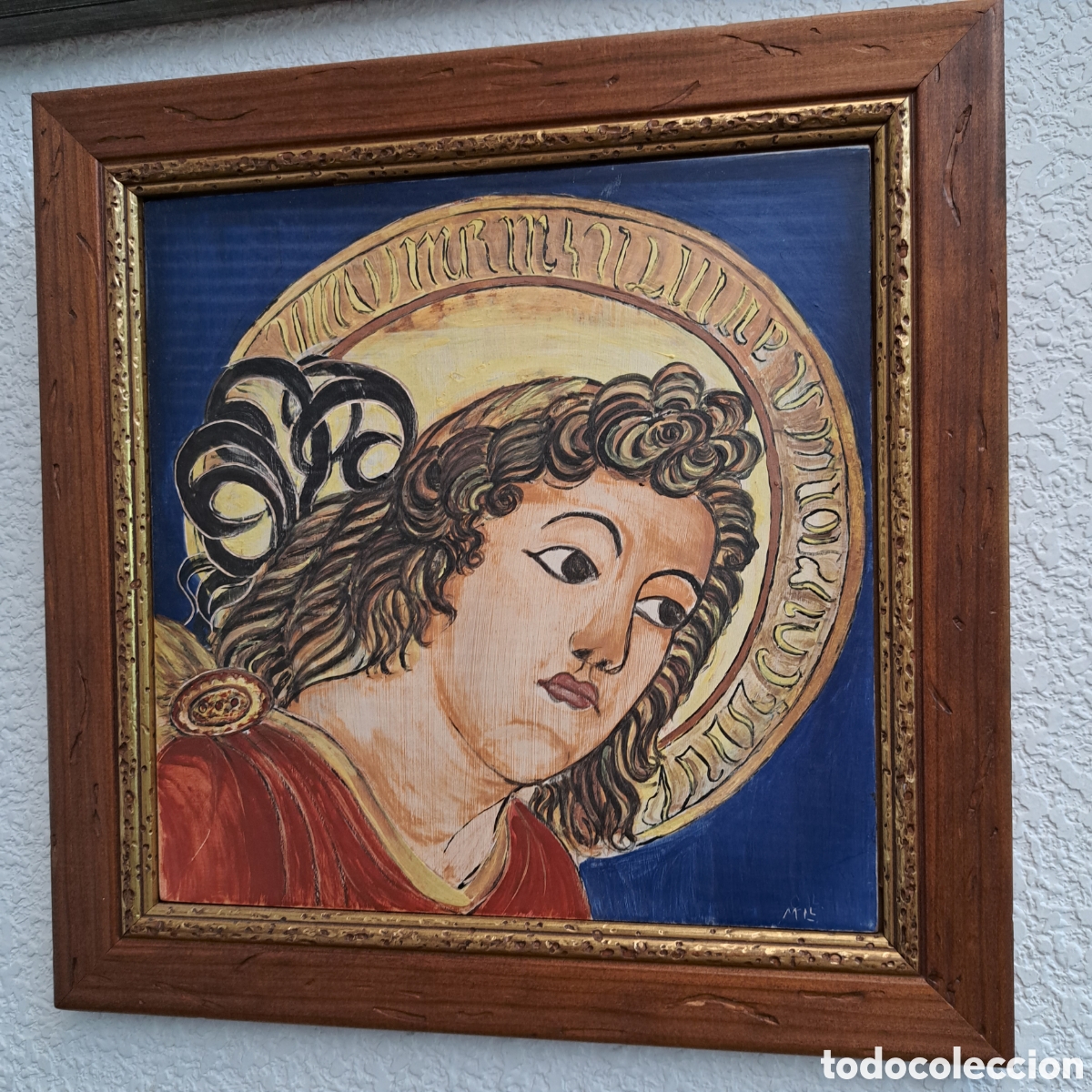 Arte: CUADRO PINTADO A MANO SOBRE AZULEJO. REF S3 CH - Foto 1