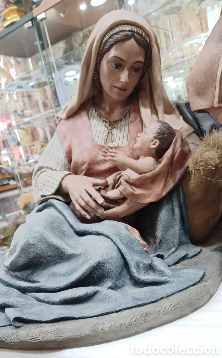 Arte: NACIMIENTO 80CM JOSE LUIS MAYO - Foto 5
