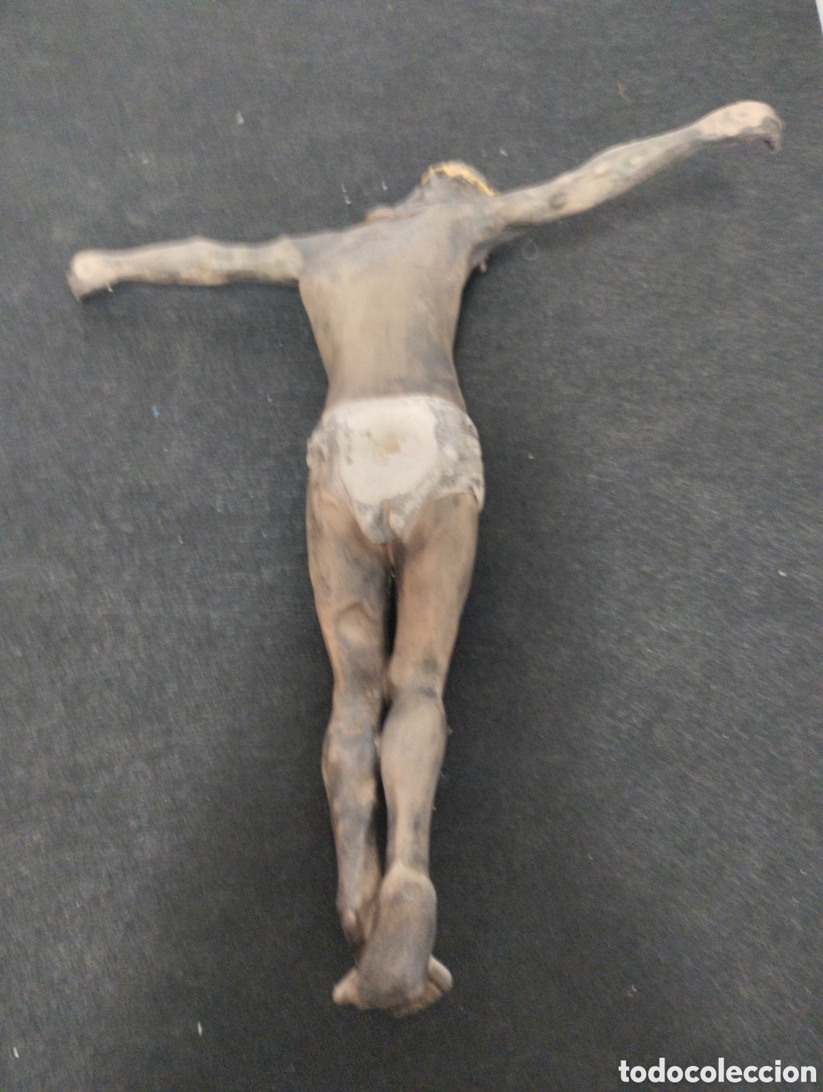 Figura de Cristo en la cruz Religioso gris