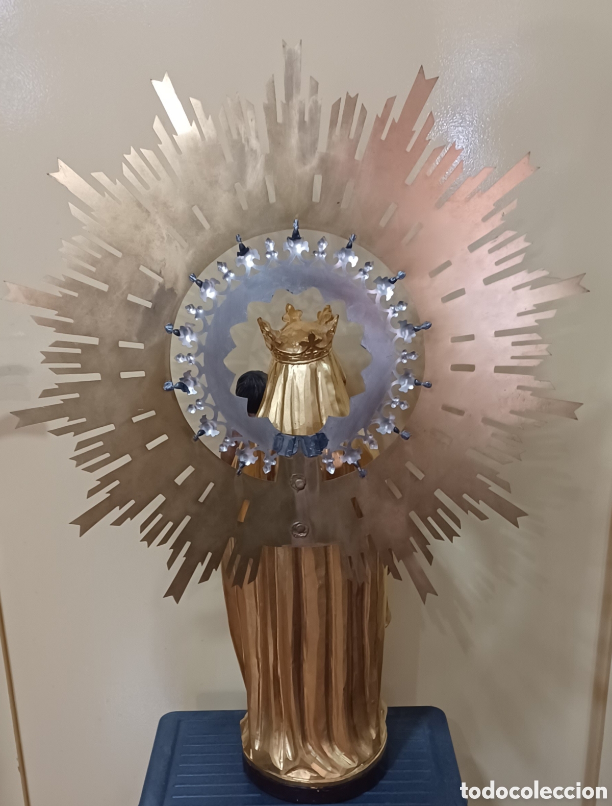 Arte: VIRGEN DEL PILAR MADERA 50CM - Foto 3