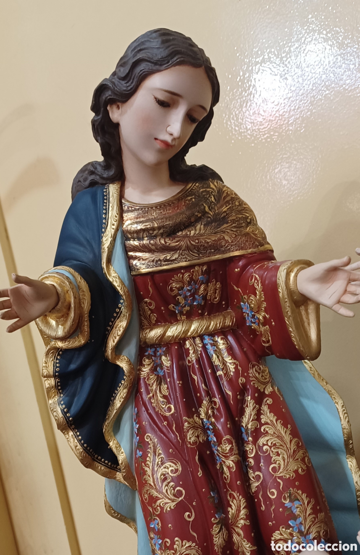 Arte: NACIMIENTO 40CM COLONIAL MADERA - Foto 2