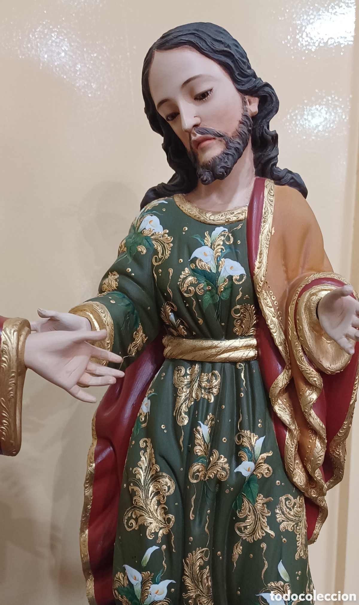 Arte: NACIMIENTO 40CM COLONIAL MADERA - Foto 3