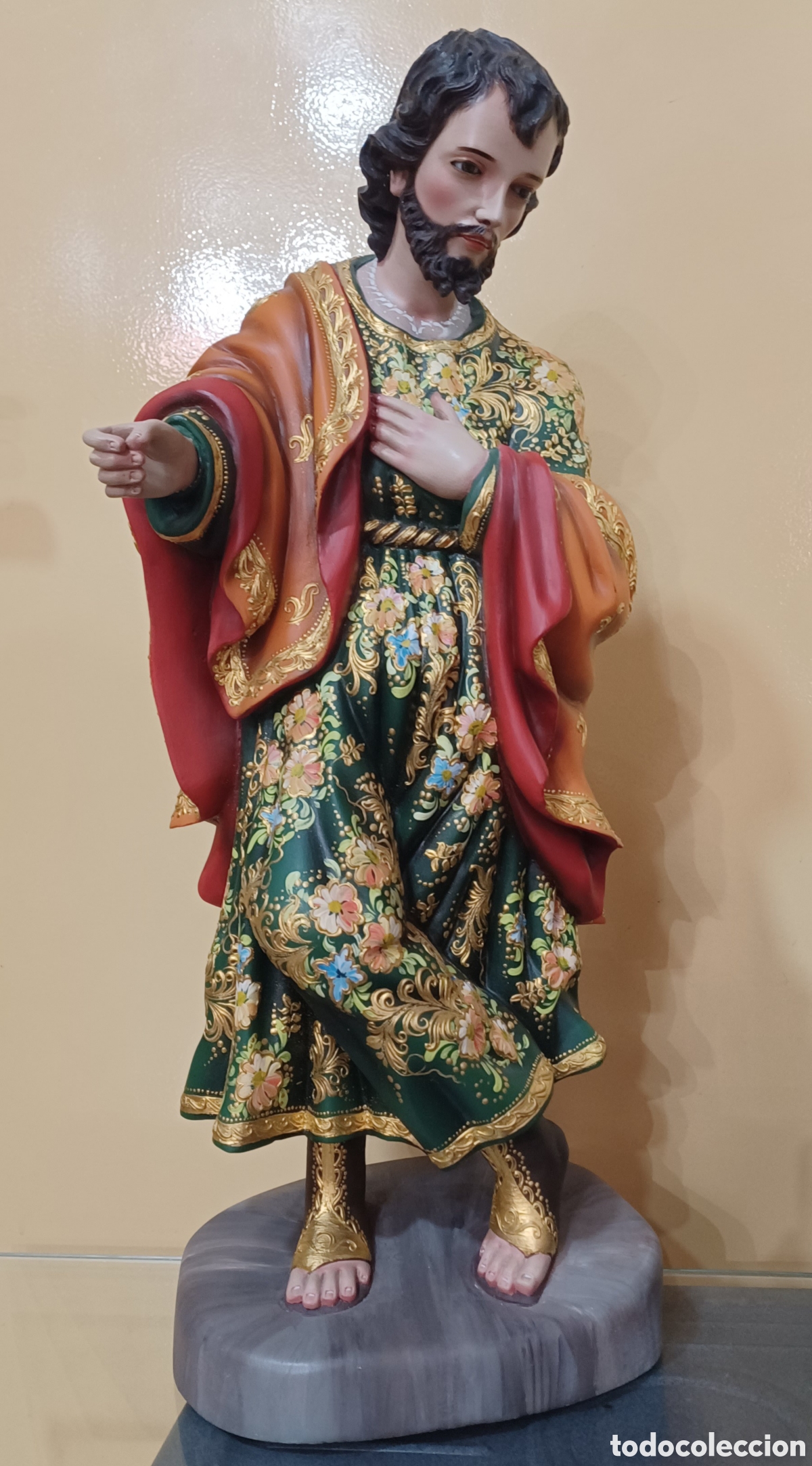 Arte: NACIMIENTO 50CM COLONIAL MADERA - Foto 2