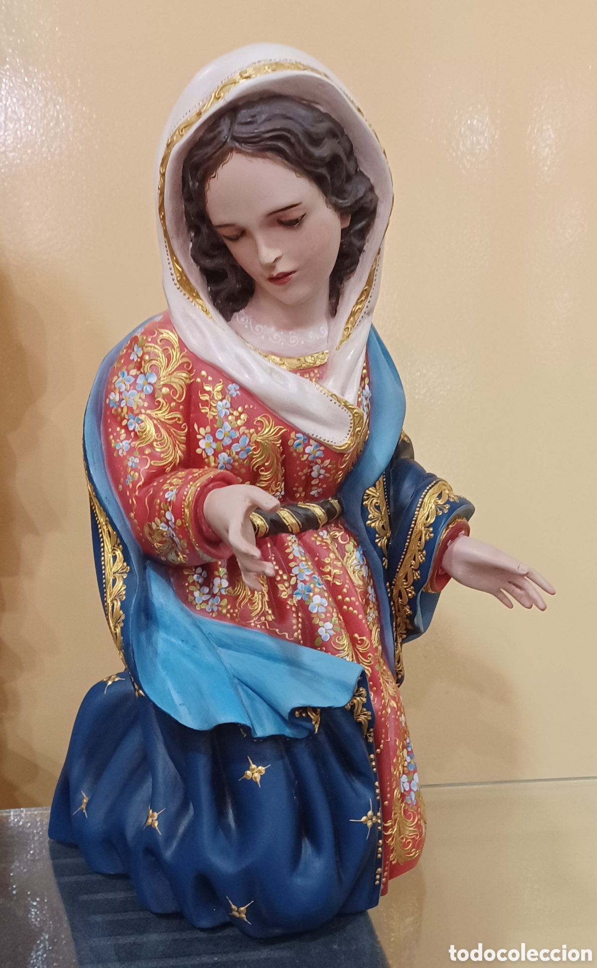 Arte: NACIMIENTO 50CM COLONIAL MADERA - Foto 3