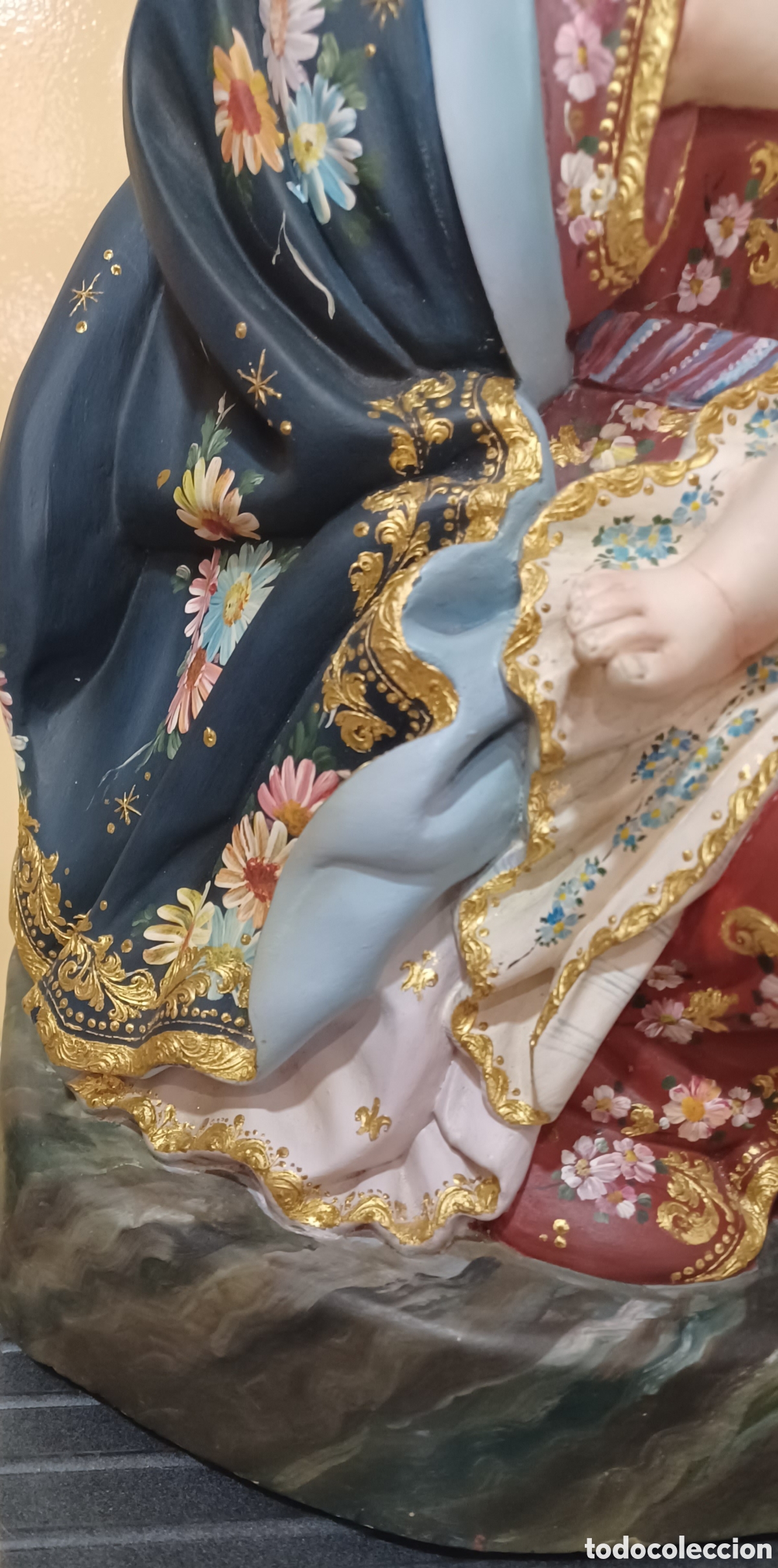 Arte: VIRGEN DE LA MATERNIDAD 50CM MADERA - Foto 4