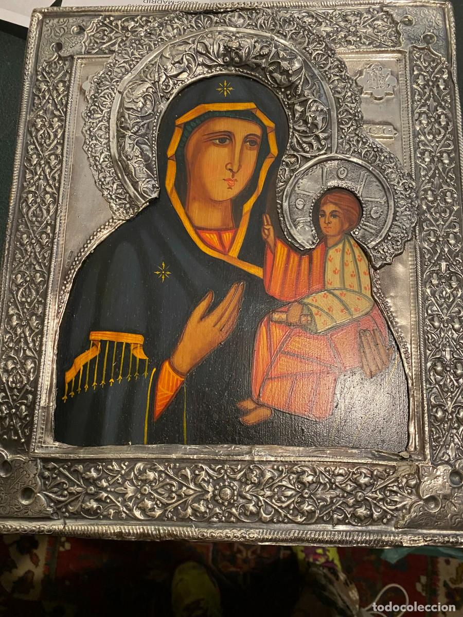 Arte: icono la virgen con el ni&ntilde;o - Foto 1