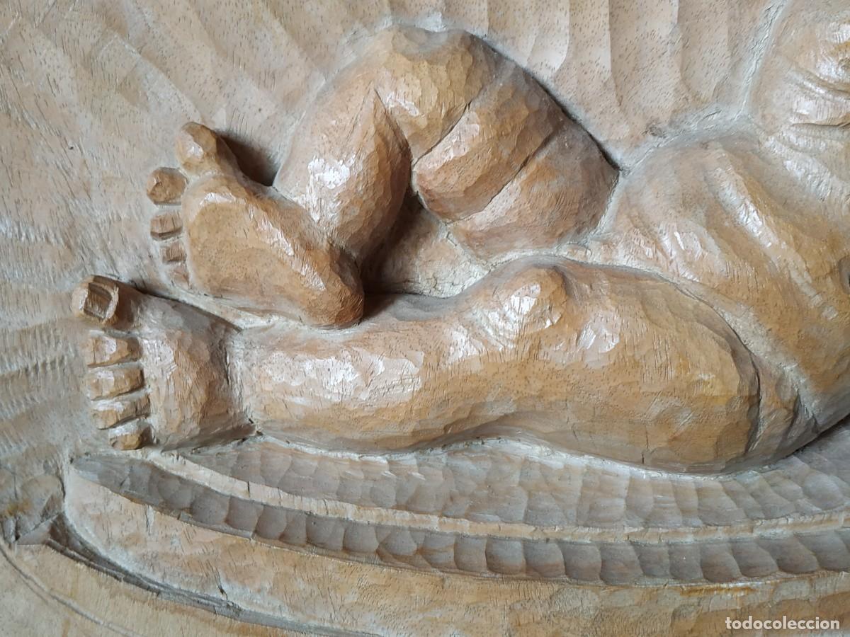 Arte: Talla de madera ni&ntilde;o Jes&uacute;s - Foto 4