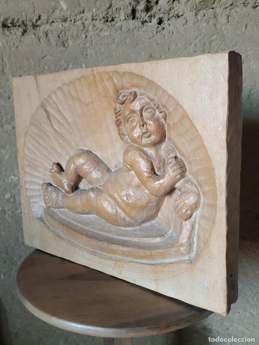 Arte: Talla de madera ni&ntilde;o Jes&uacute;s - Foto 5