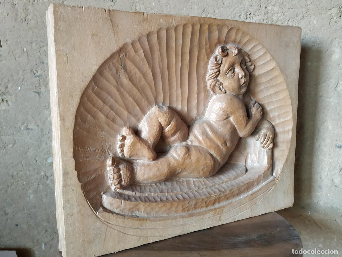 Arte: Talla de madera ni&ntilde;o Jes&uacute;s - Foto 7