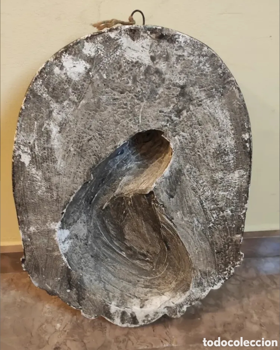 Arte: Cuadro Virgen Mar&iacute;a antiguo. - Foto 2