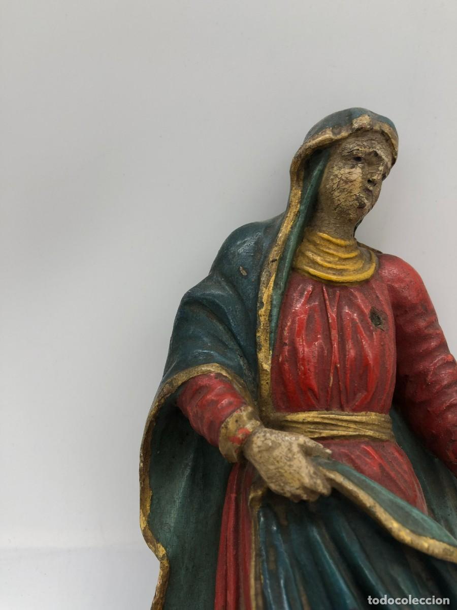 Arte: virgen dolorosa talla en madera - Foto 3