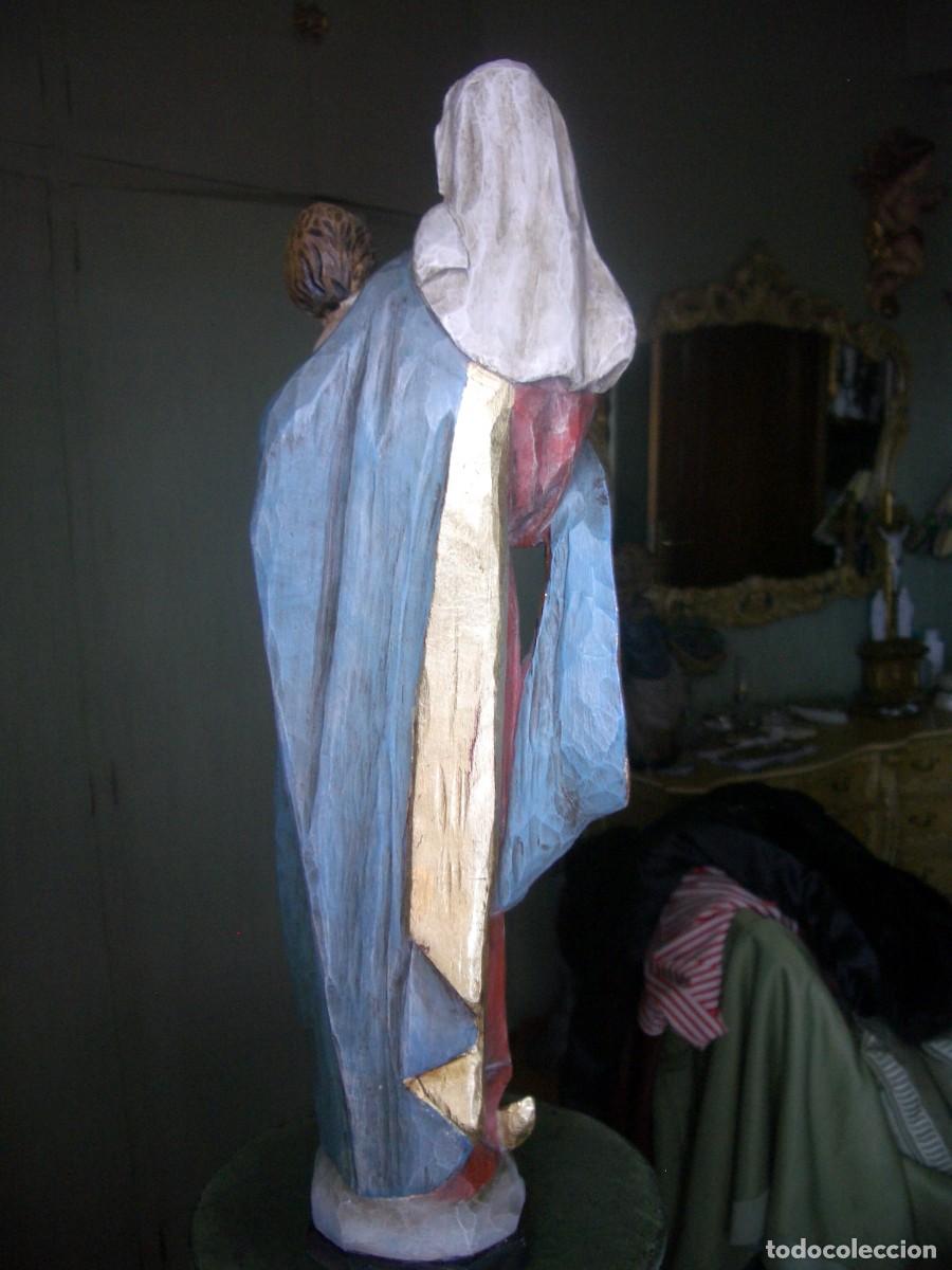 Arte: talla de VIRGEN DE MADERA CON EL NI&Ntilde;O - Foto 4