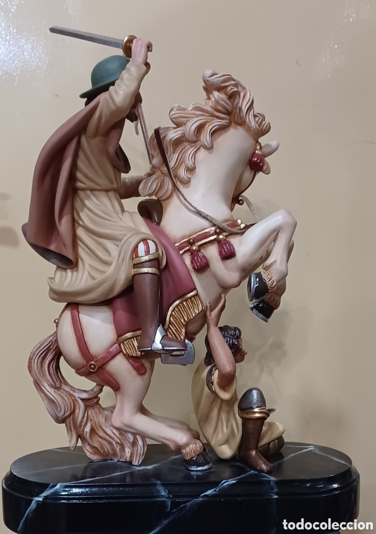 Arte: SANTIAGO A CABALLO MADERA 50CM - Foto 6