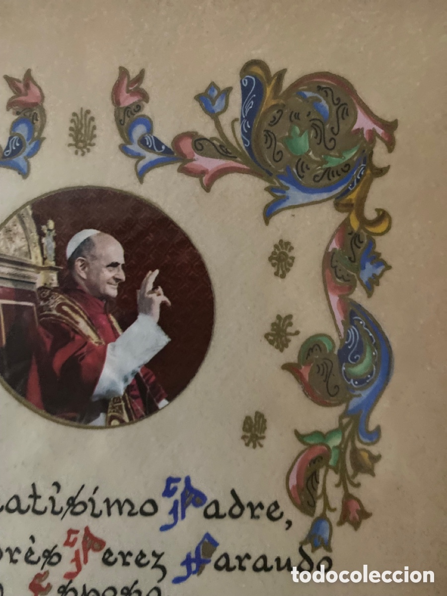Arte: Cuadro documento original religioso del Vaticano - Foto 5