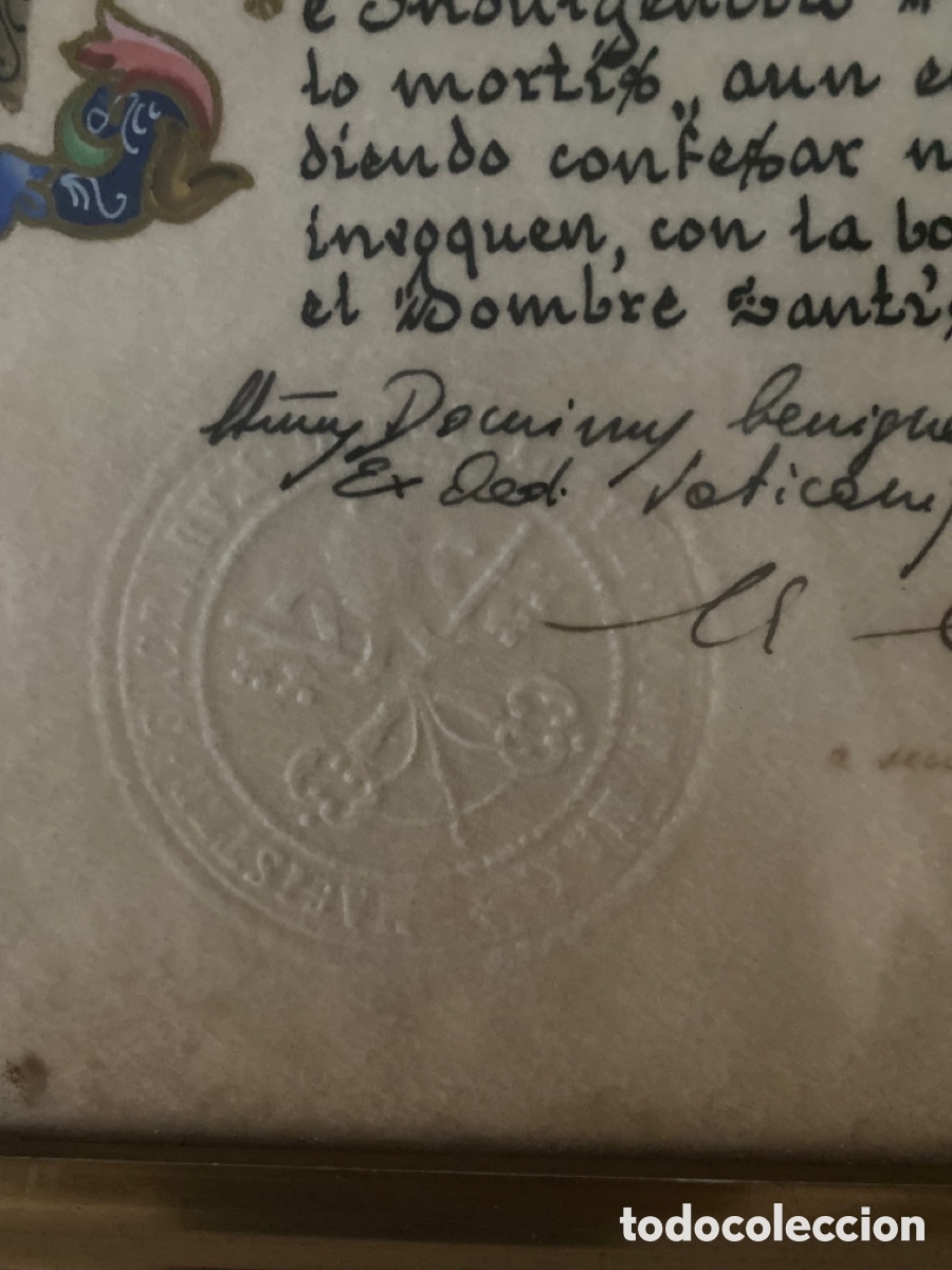Arte: Cuadro documento original religioso del Vaticano - Foto 6