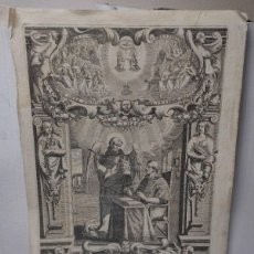 Arte: GRABADO AL COBRE - THOMAE DE VIO CAIETANI - 1639 ORIGINAL - OPERA OMNIA