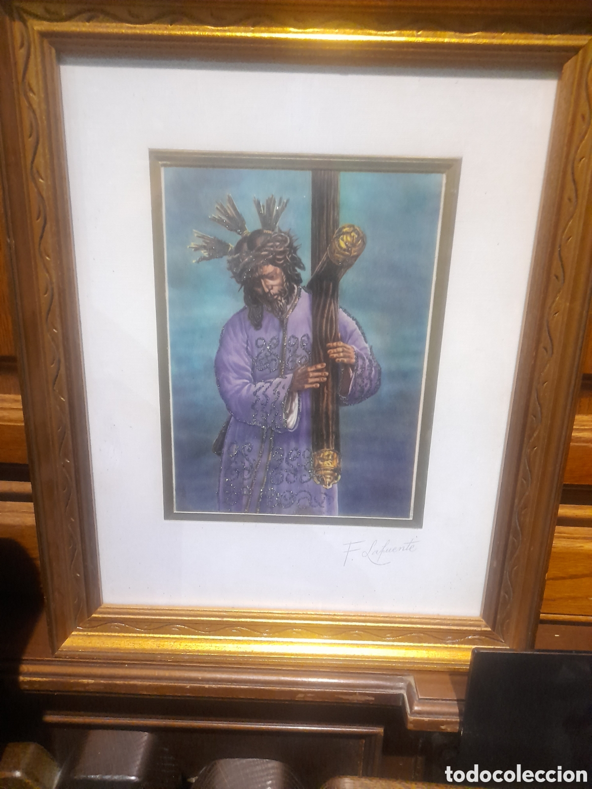 Arte: Antiguo cuadro de Nuestro Padre Jes&uacute;s del Gran Poder - Foto 3