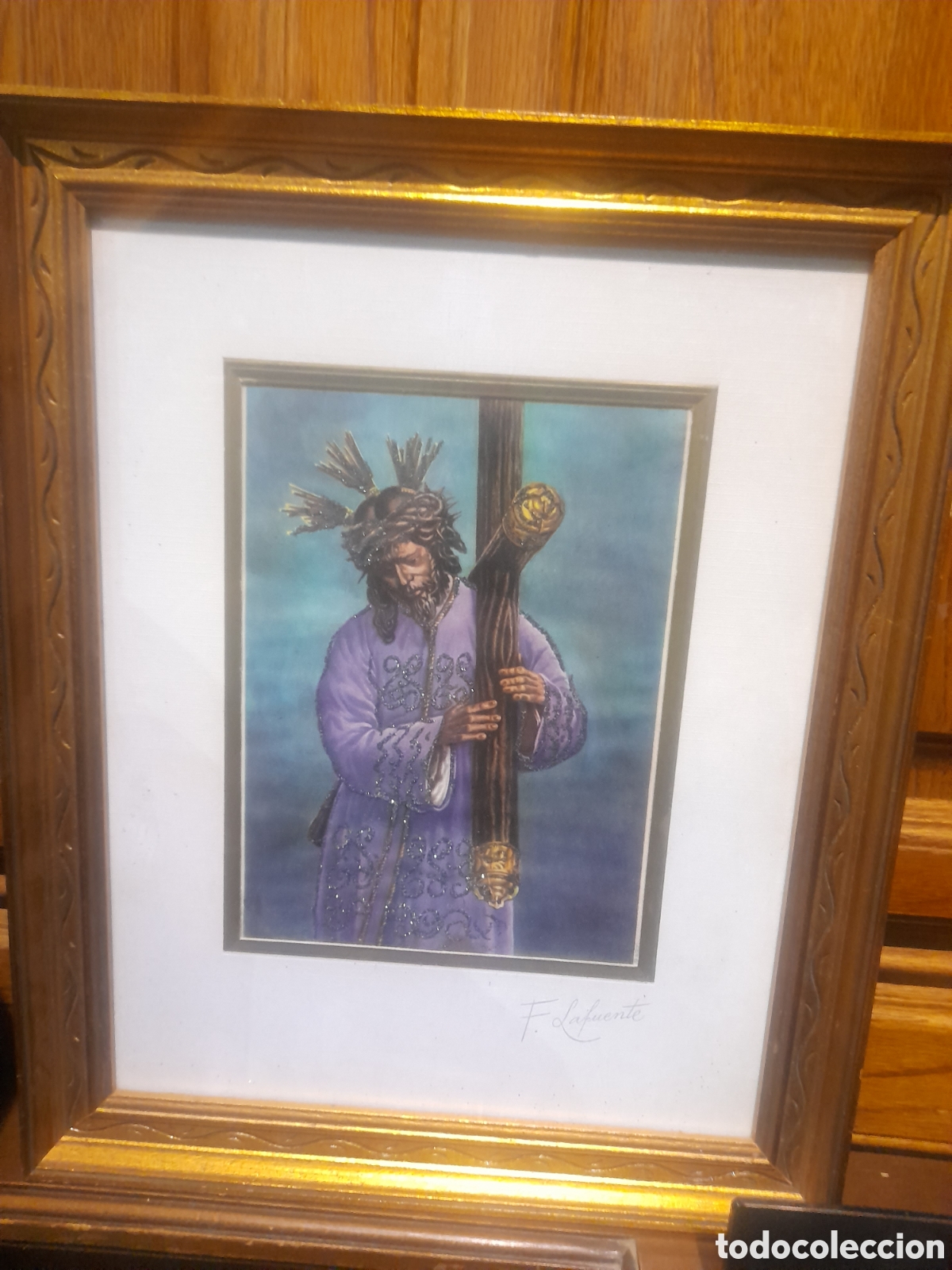 Arte: Antiguo cuadro de Nuestro Padre Jes&uacute;s del Gran Poder - Foto 1