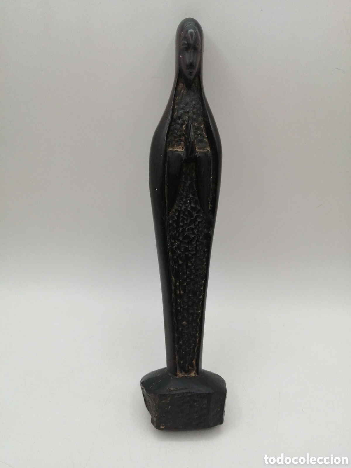 Arte: Escultura &eacute;bano. Virgen - Foto 2