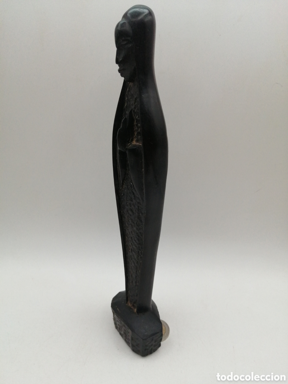 Arte: Escultura &eacute;bano. Virgen - Foto 3
