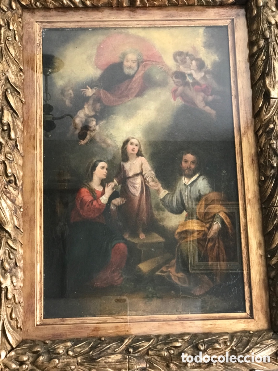 Arte: Antiguo &oacute;leo sobre lienzo - Foto 3
