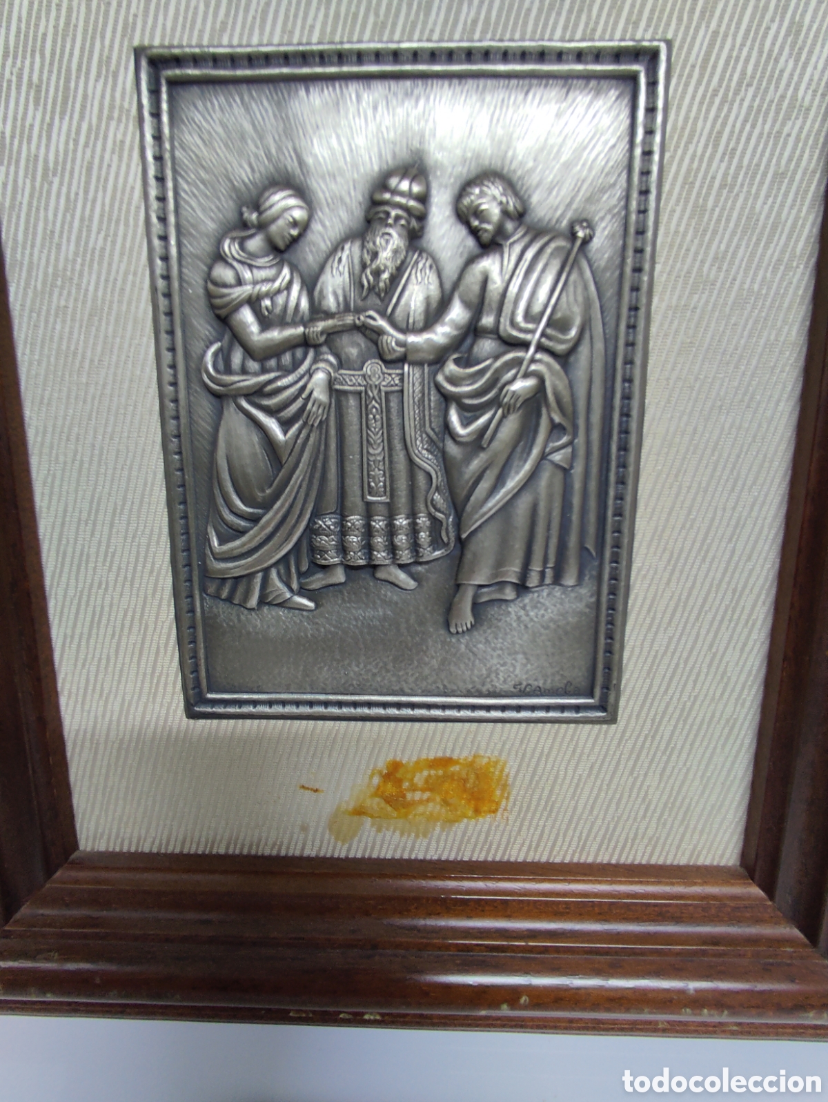 Arte: Cuadro religioso de plata - Foto 2