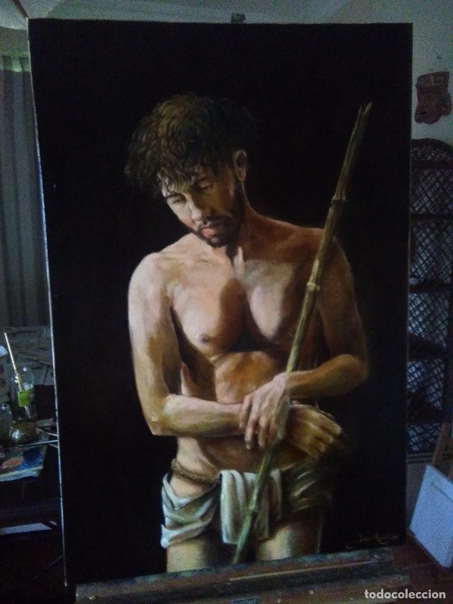 Arte: Ecce homo joven / &oacute;leo sobre lienzo / - Foto 2