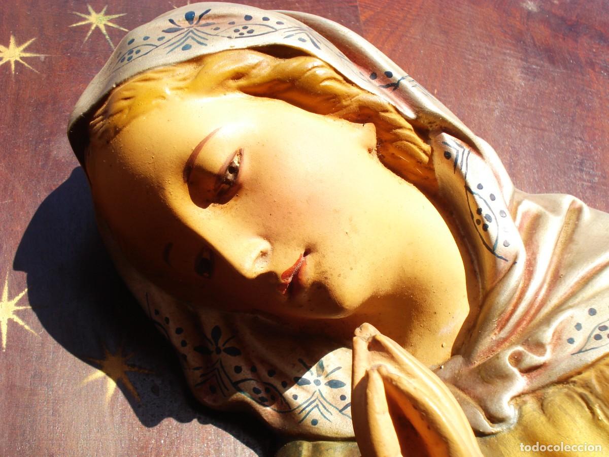 Arte: PLAFON DE LA INMACULADA MADERA Y YESO POLICROMADO - Foto 1