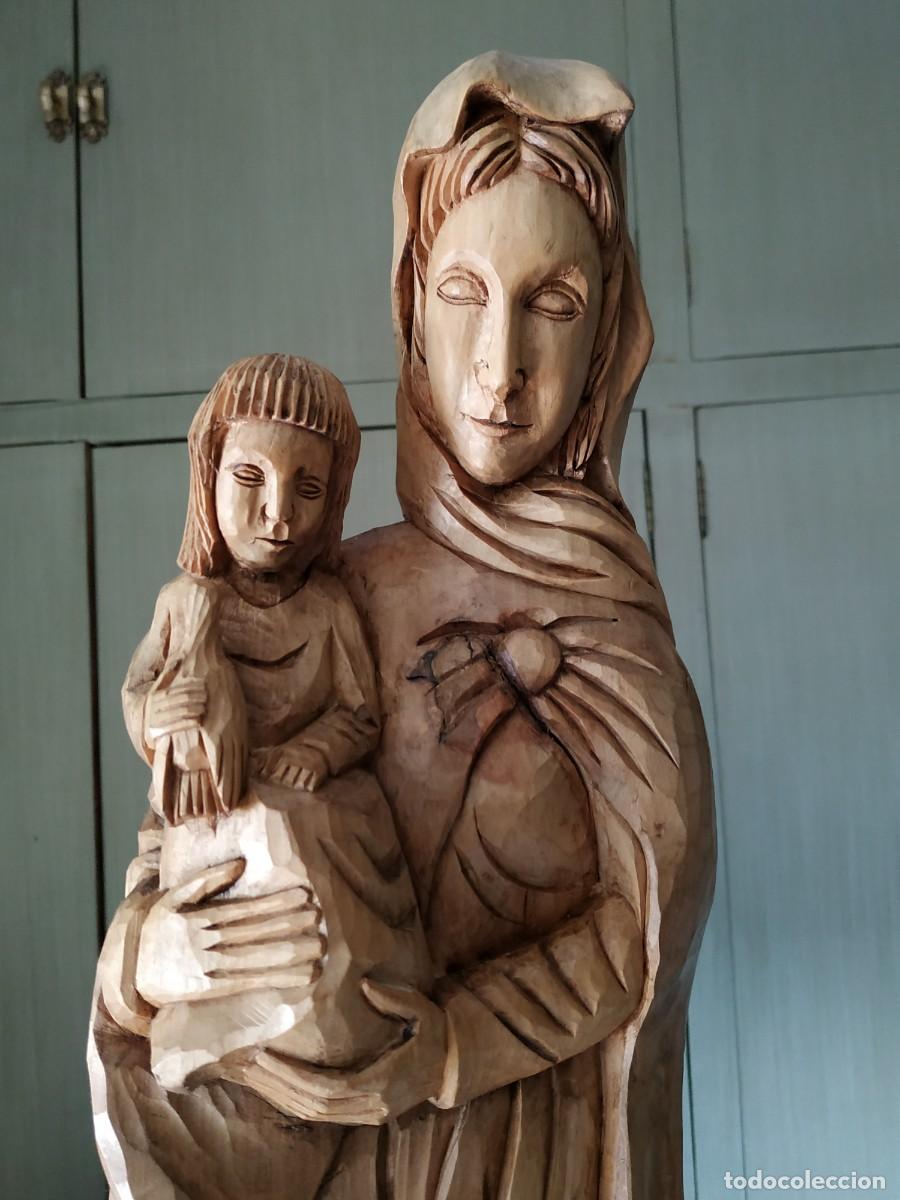 Arte: 66 CM!! VIRGEN MAR&Iacute;A DE MADERA - Foto 2