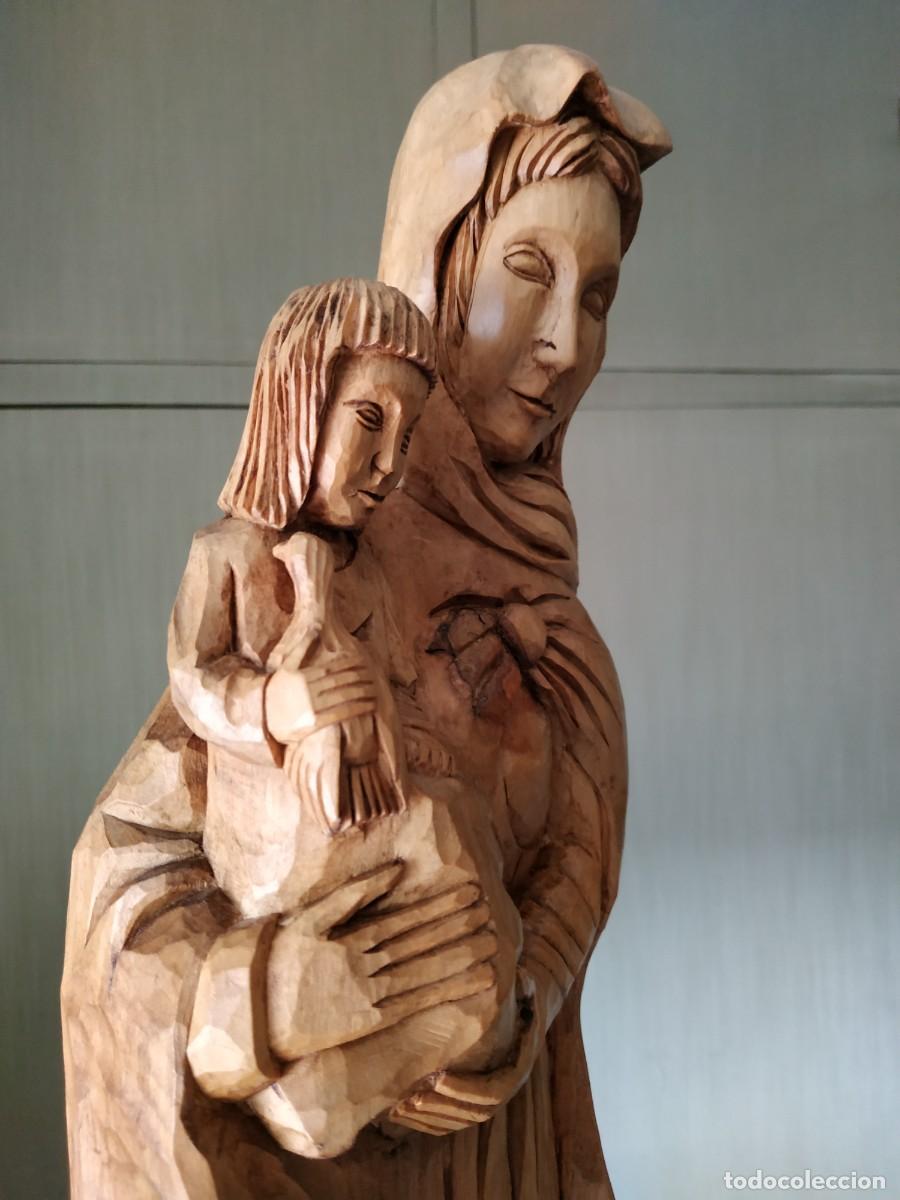 Arte: 66 CM!! VIRGEN MAR&Iacute;A DE MADERA - Foto 3