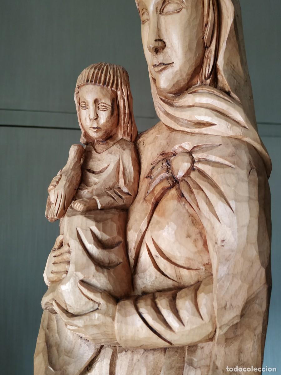 Arte: 66 CM!! VIRGEN MAR&Iacute;A DE MADERA - Foto 4