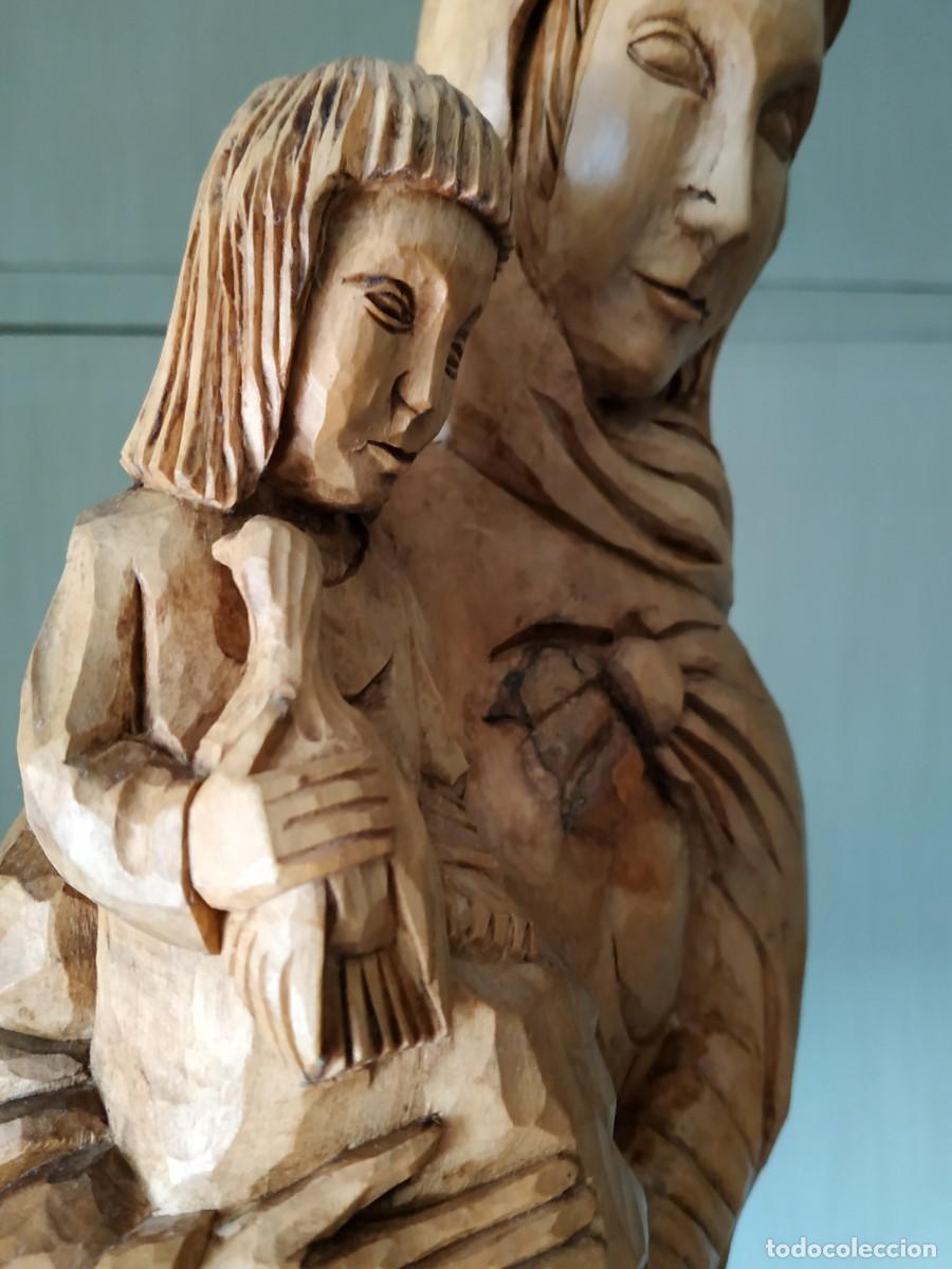 Arte: 66 CM!! VIRGEN MAR&Iacute;A DE MADERA - Foto 6