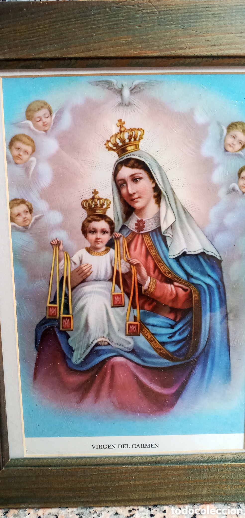 Arte: CUADRO DE LA VIRGEN DEL CARMEN. - Foto 1