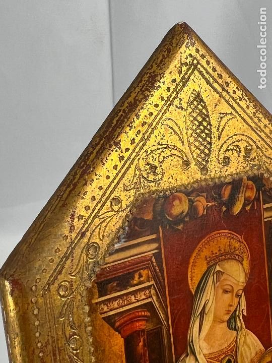 Arte: ICONO RELIGIOSO VIRGEN EN MADERA - Foto 3