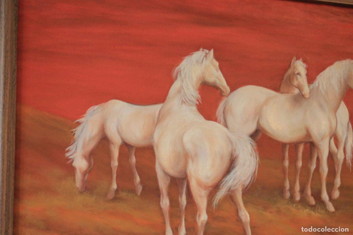 Arte: CUADRO MANADA CABALLOS BLANCOS - Foto 2