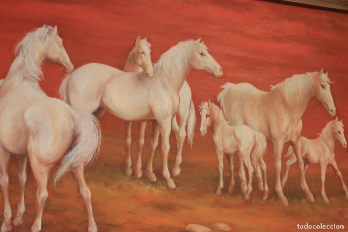 Arte: CUADRO MANADA CABALLOS BLANCOS - Foto 3