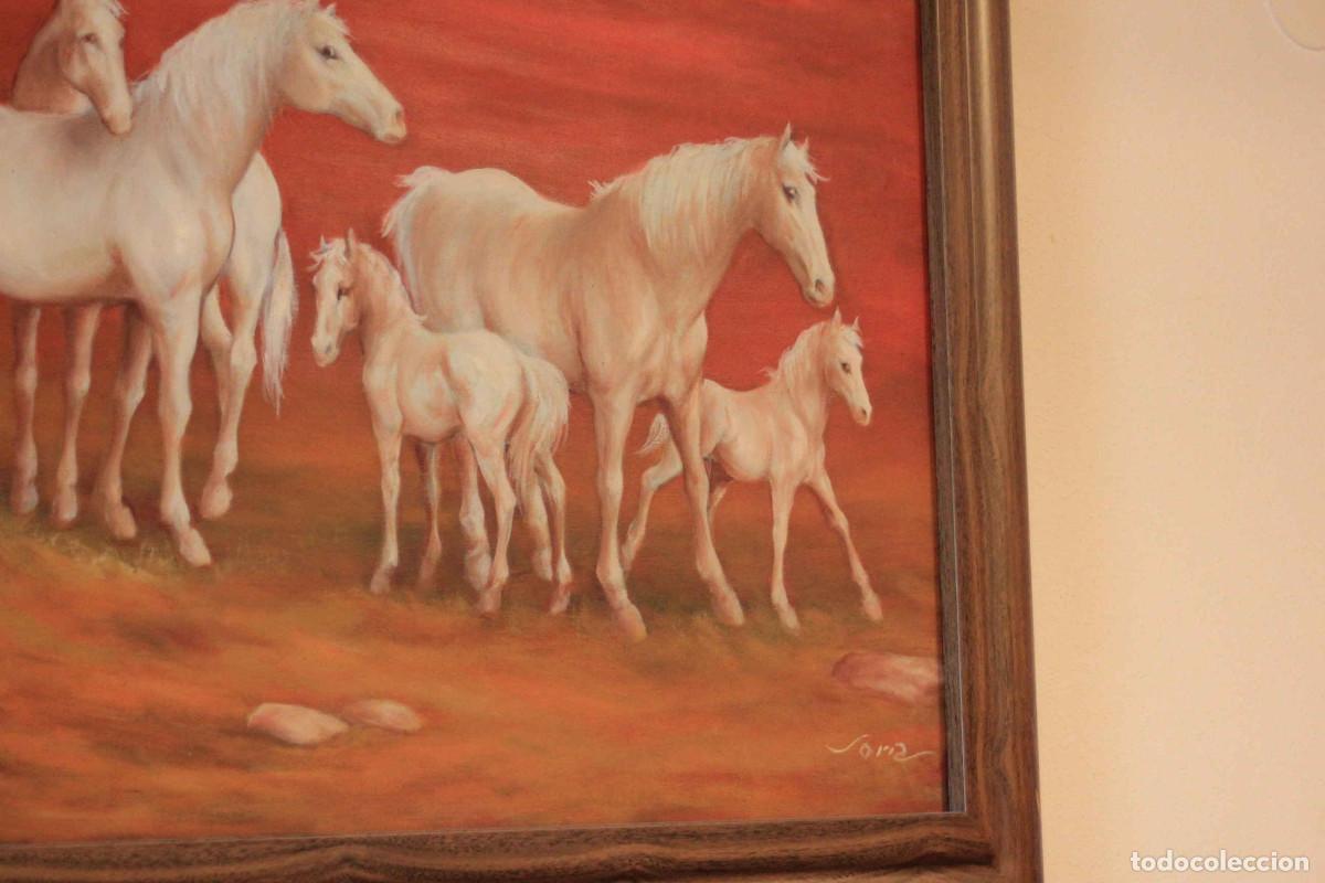 Arte: CUADRO MANADA CABALLOS BLANCOS - Foto 4