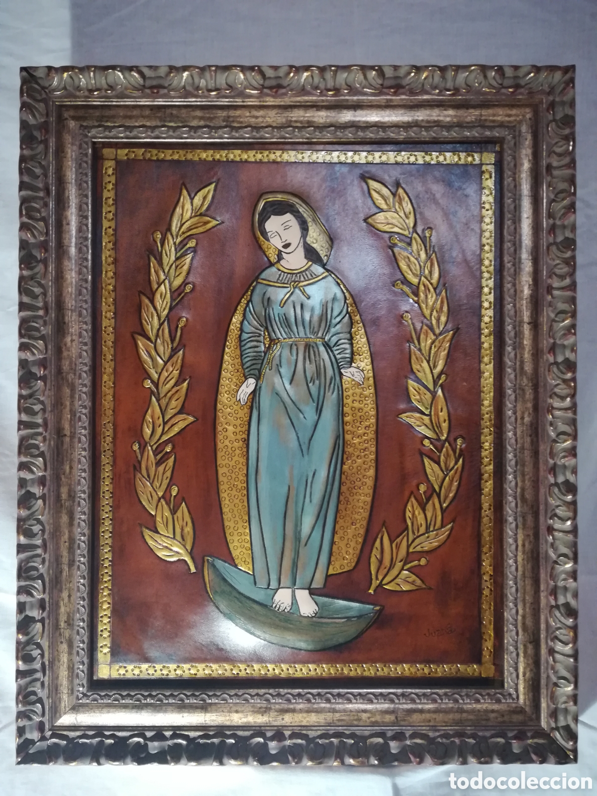 Arte: Cuero repujado Inmaculada Concepci&oacute;n - Foto 2