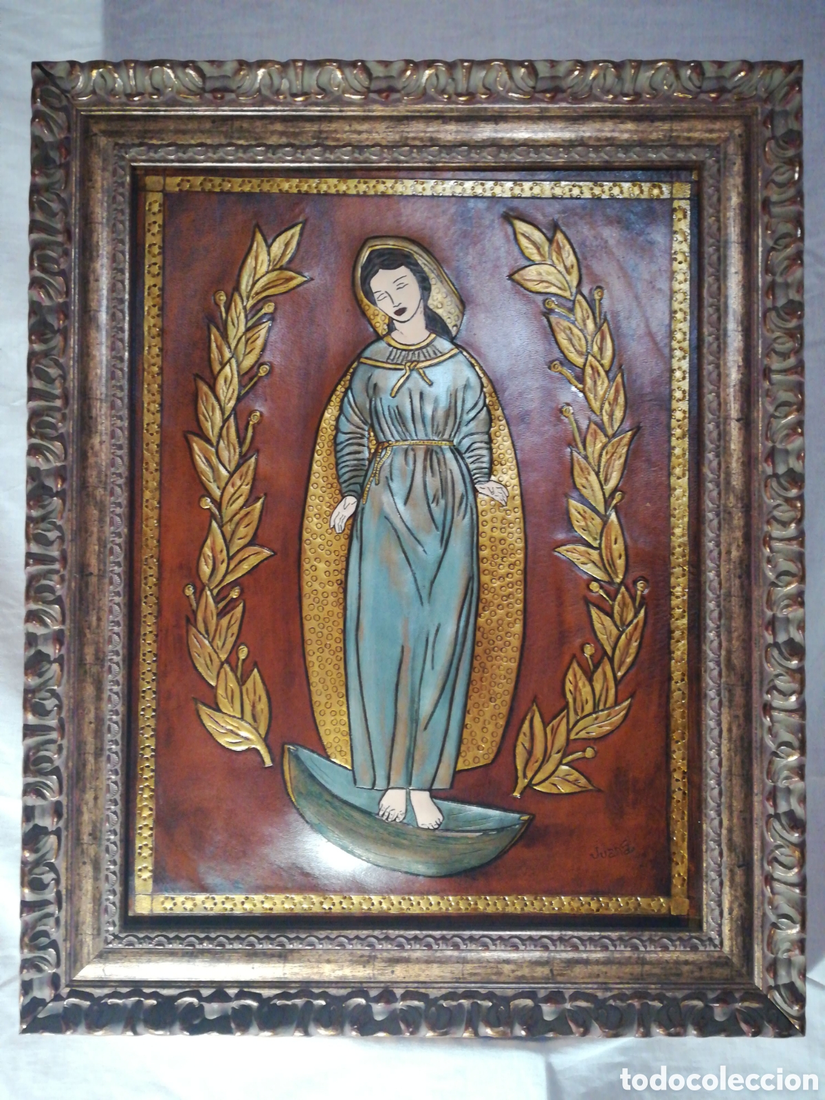 Arte: Cuero repujado Inmaculada Concepci&oacute;n - Foto 4