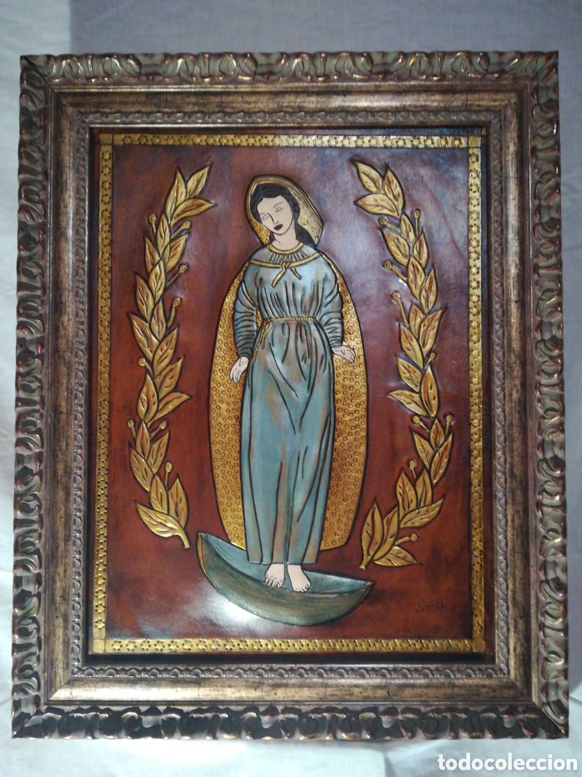 Arte: Cuero repujado Inmaculada Concepci&oacute;n - Foto 9