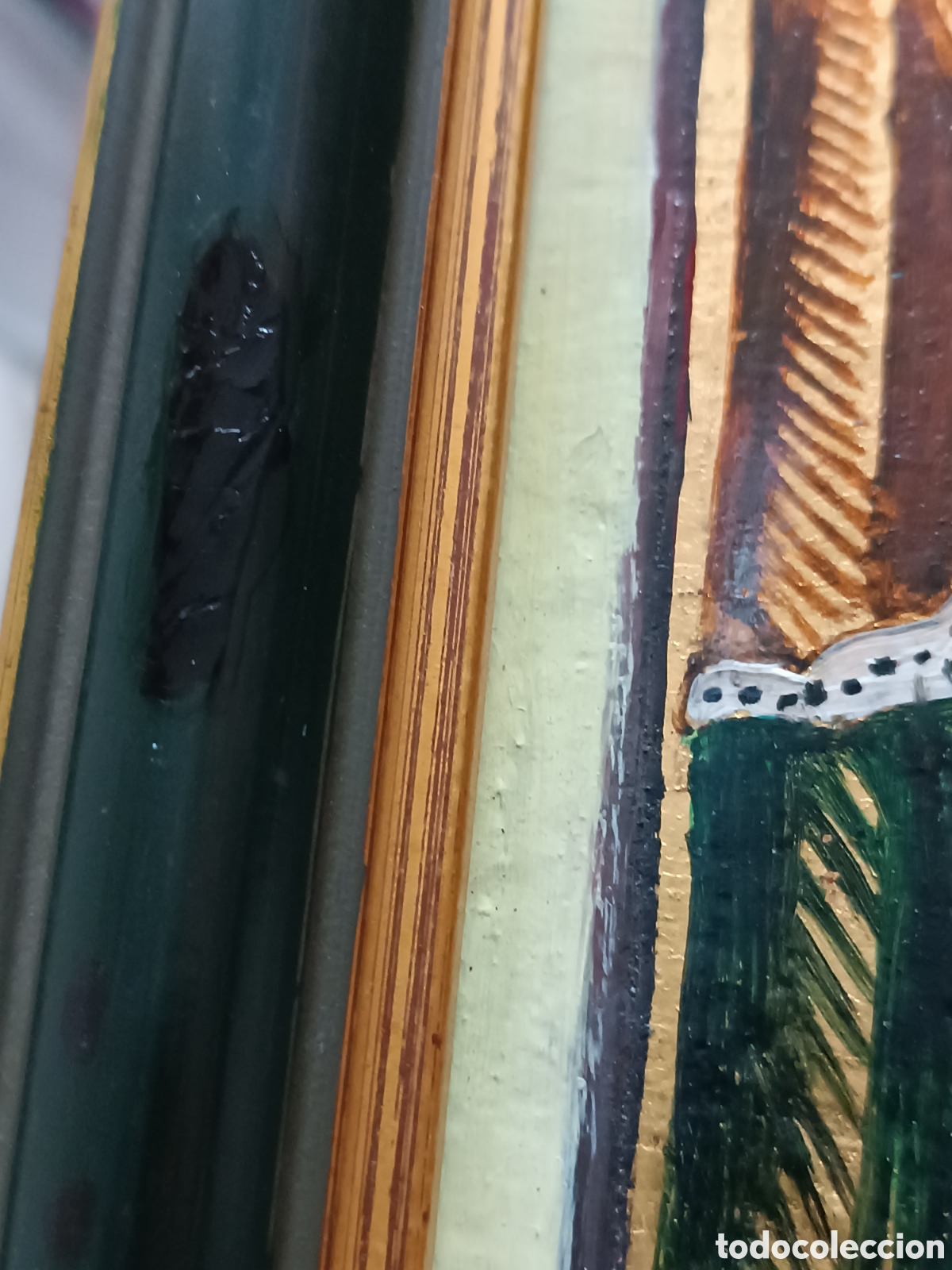 Arte: &Iacute;cono ruso Deesis al oleo sobre tabla - Foto 8