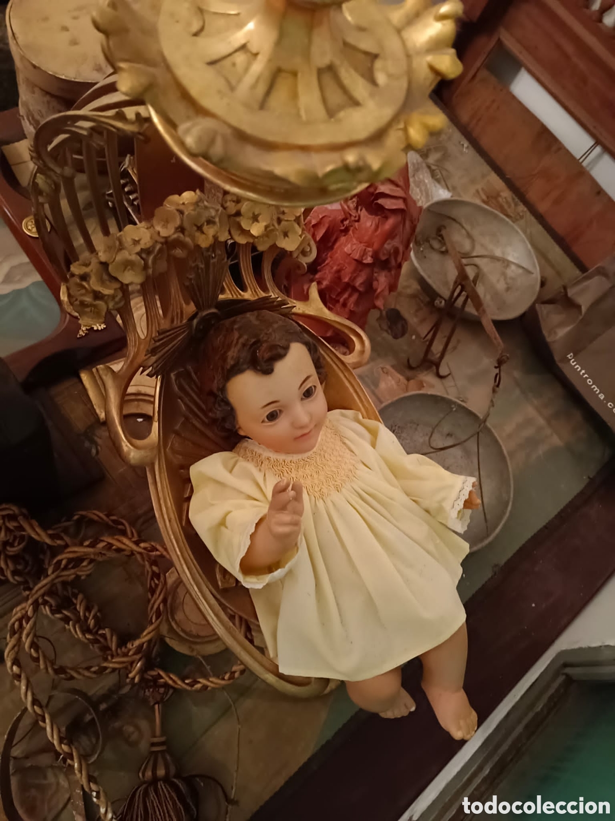 Arte: Ni&ntilde;o Jes&uacute;s en la cuna - Foto 1
