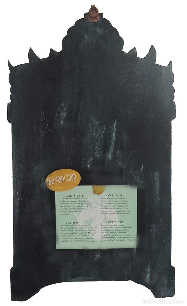 Arte: Triptico de madera con Pantocrator - Foto 3