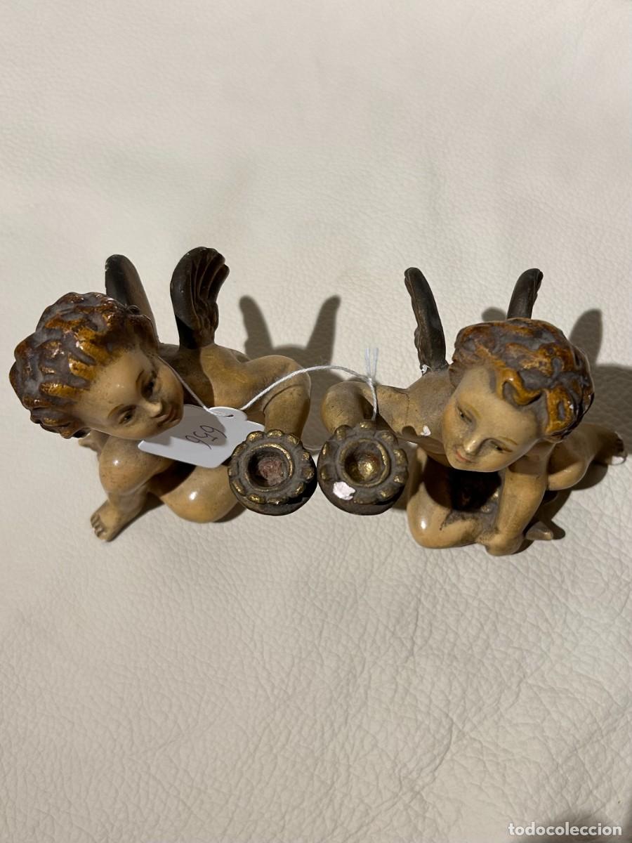Arte: FIGURAS DE ANGELITOS, 2 PIEZAS - Foto 2