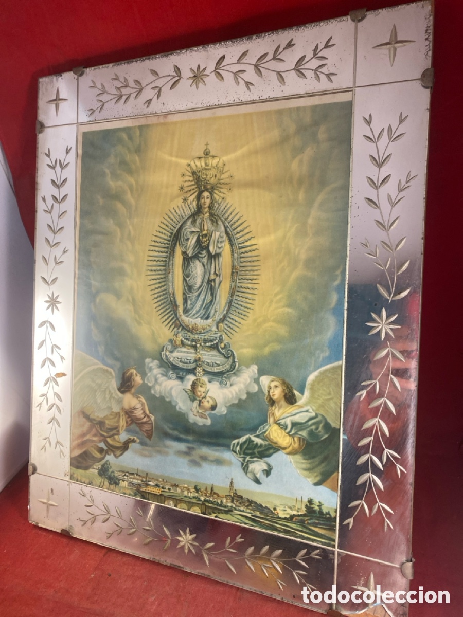 Arte: CRISTAL CON LITOGRAF&Iacute;A RELIGIOSA - Foto 2