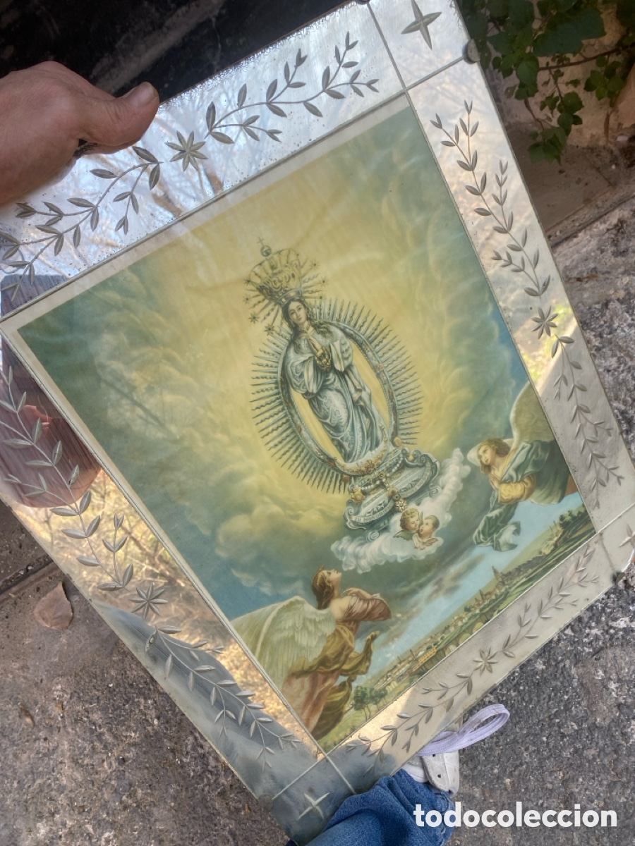 Arte: CRISTAL CON LITOGRAF&Iacute;A RELIGIOSA - Foto 5