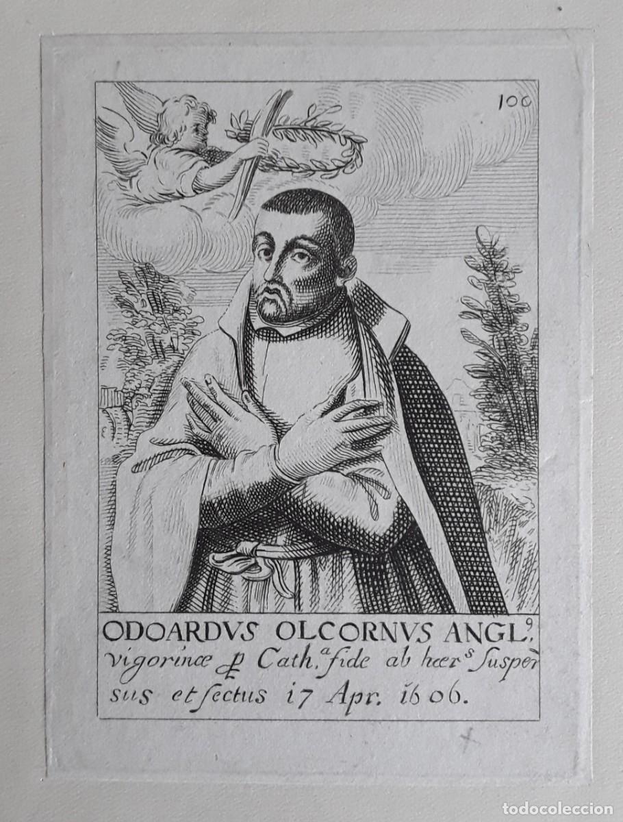 Arte: Odoardus Olcornus Angl. 1606 grabado - Foto 1
