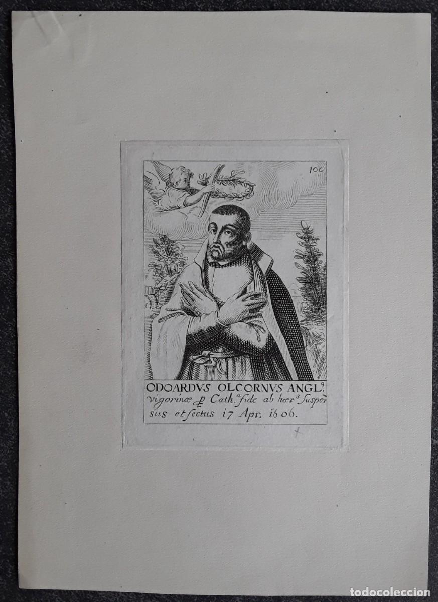 Arte: Odoardus Olcornus Angl. 1606 grabado - Foto 2