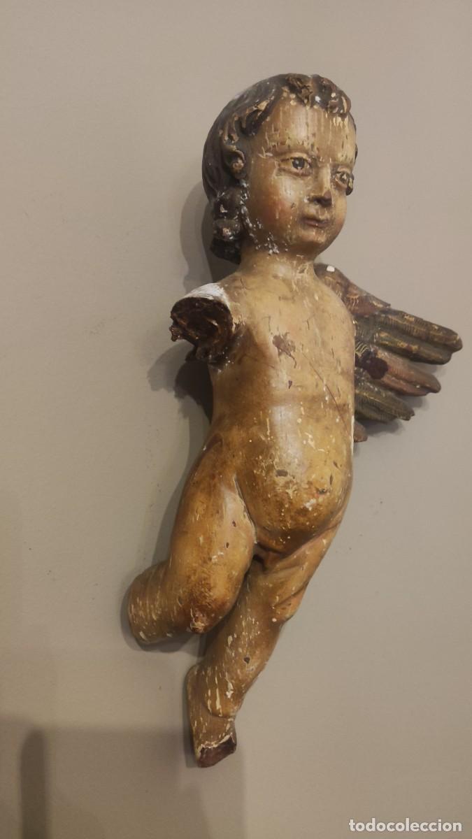 Arte: TALLA MADERA ANGEL PUTIN QUERUB&Iacute;N - Foto 3