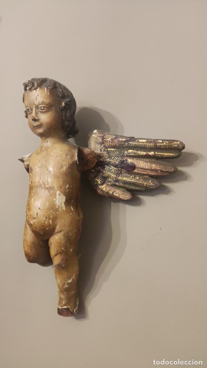 Arte: TALLA MADERA ANGEL PUTIN QUERUB&Iacute;N - Foto 4